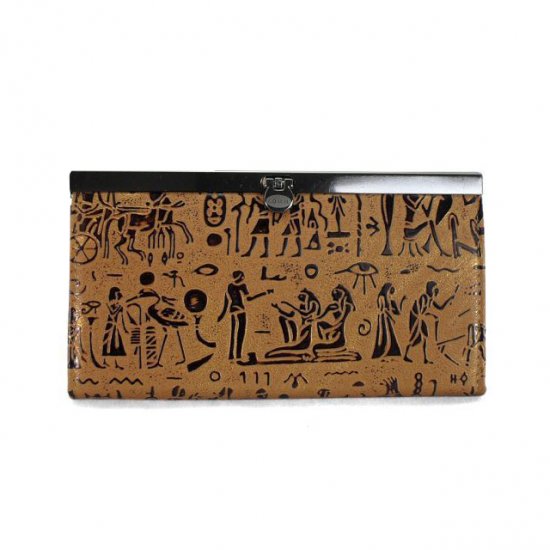 Coach Egyptian Wall Painting Large Brown Wallets EDX | Women